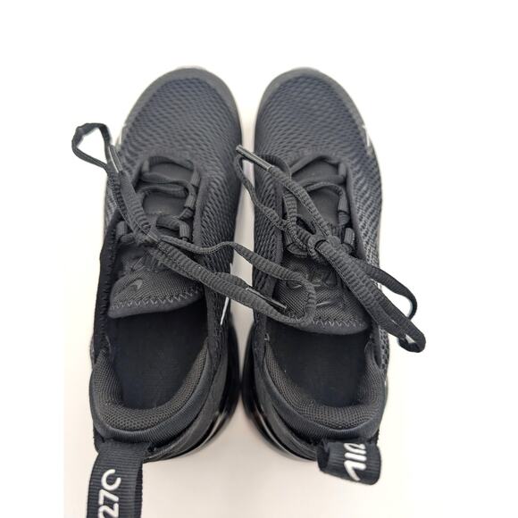 Nike Air Max 270 Sneakers Shoes Lace-Up Unisex Kids Black Size US3Y EU35 - Picture 5 of 12